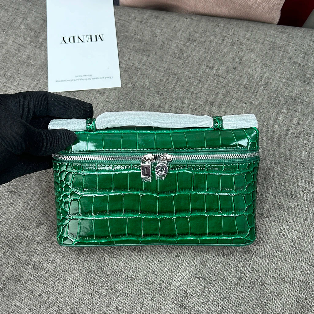 Shoulder Bag Handbag women Luxury Women's Crocodile Embossed Mobile Phone Handbag Brand New LP19 Genuine Leather Mini Small size
